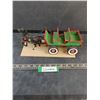 Image 1 : Vintage Homemade Horse/Wagon Ornament - Some Damage