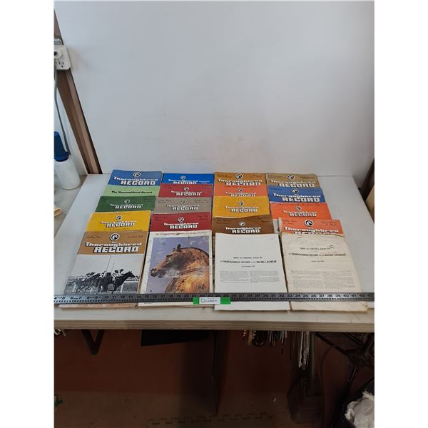 (20) Vintage "The Thoroughbred Record" Magazines - Some As Is