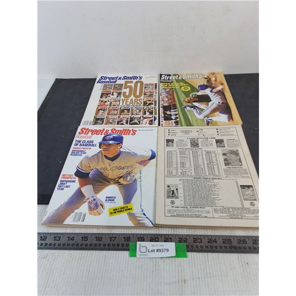 (4) Street & Smith's Baseball Magazines (1990's)