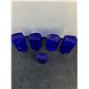 Image 2 : (5) Vintage Phillips "Milk Of Magnesia" Blue Glass Bottles