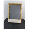 Image 4 : Rustic Wall Mount Mirror 32" x 23" Open
