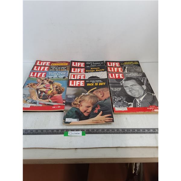 (10) 1950's & 60's Life Magazines