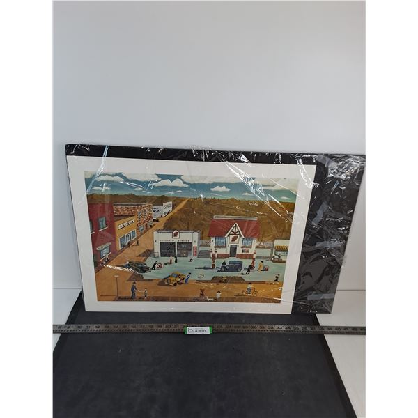 Unframed "Fill Er Up" Limited Edition Print by Arnie Tiefenbach - 25" x 19"