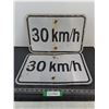 Image 1 : (2) Road Signs Metal 18" x 12"