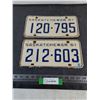 Image 1 : (2) 1961 Saskatchewan License Plates