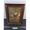 Image 1 : Framed "Red Boy" Print 10.5" x 14"