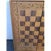 Image 4 : Ornate Wooden Chess Board With Pieces - Incomplete With Damage