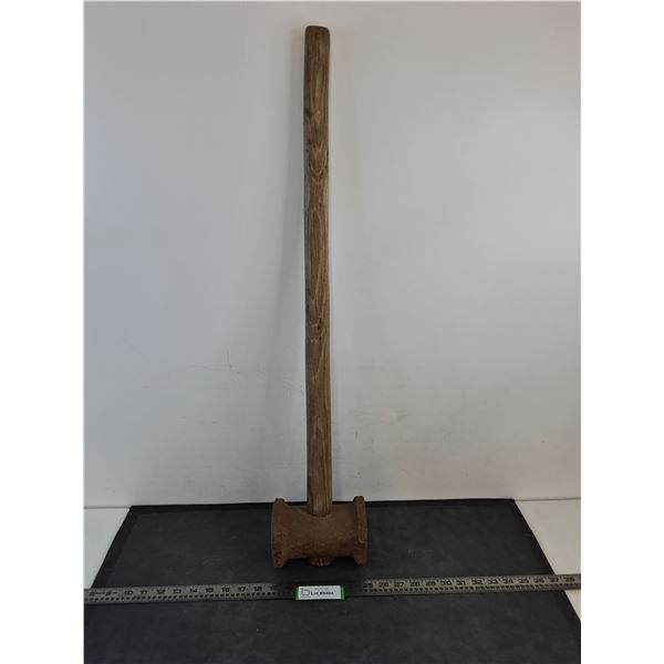 Antique Wood Post Maul - 33" Length - Pickup Preferred
