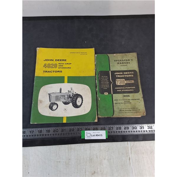 (2) Vintage John Deere Shop Manuals