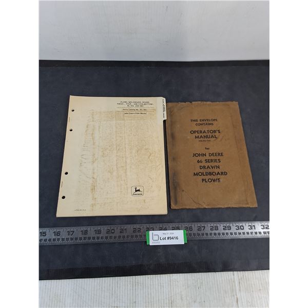 (2) Vintage John Deere Shop Manuals