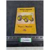 Image 1 : Vintage Massey-Ferguson Owner's Manual