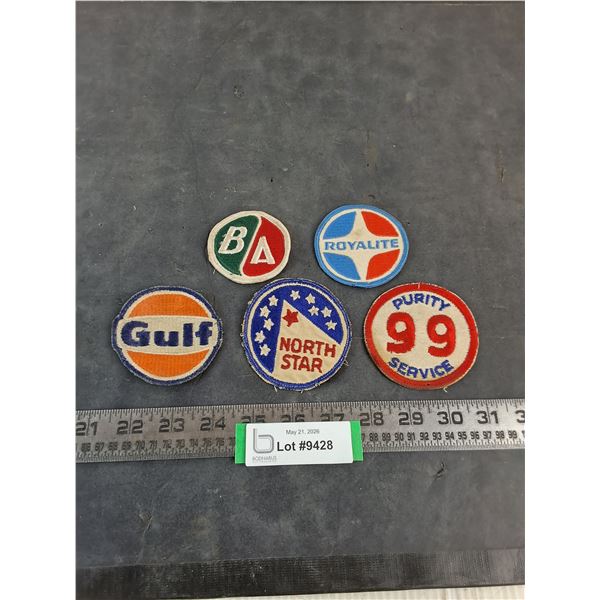 (5) Vintage Oil Company Patches