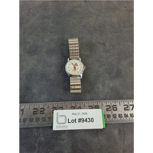 Mickey Mouse Wrist Watch - May Need Battery, As is