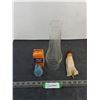 Image 1 : Vintage Oil Lamp Parts (Chimney, Wick, Mantle)