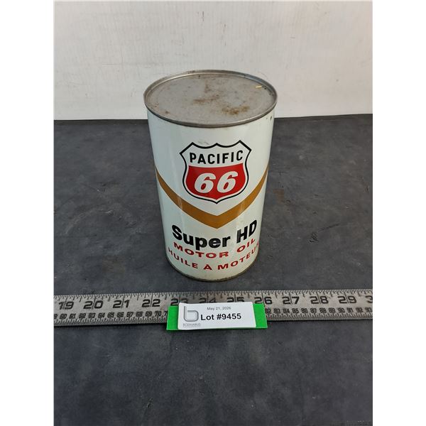Sealed "Pacific 66" Quart of Super HD Motor Oil - Cannot Ship