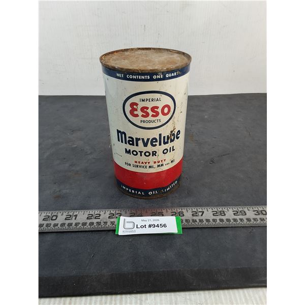 Sealed Quart of Esso Marvelube Motor Oil - Cannot Ship