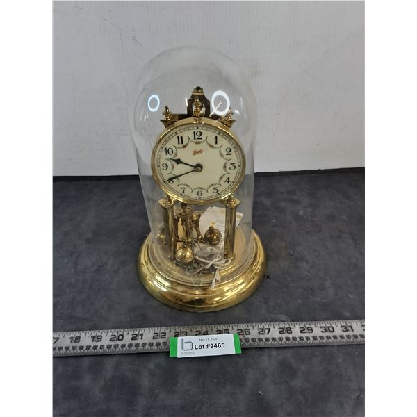 Vintage Schatz Brass Anniversary Table Clock - Needs Some Repair