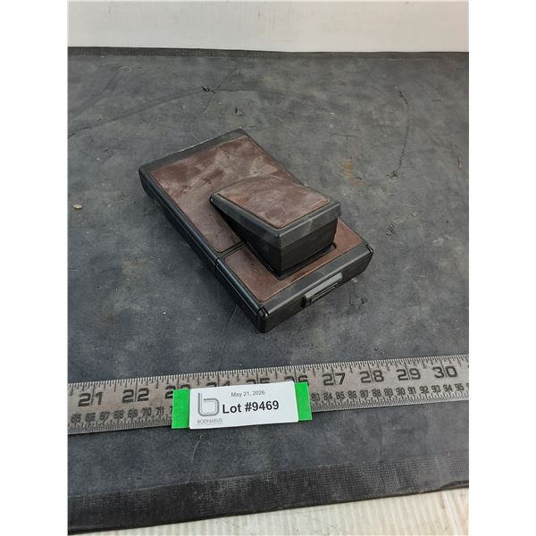 Vintage Polaroid SX70 Alpha Land Camera w/Leather Trim - As is