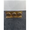 Image 2 : Vintage Brass Fisker Desk Top Weather Station