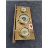 Image 3 : Vintage Brass Fisker Desk Top Weather Station
