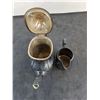 Image 2 : Vintage "Canadian Northern" Silver Soldered Teapot, "CNH" Marlboro Plate Creamer