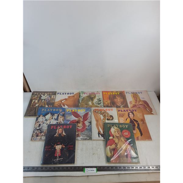 (11) Playboy Magazines from 1972