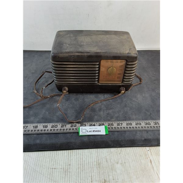 Vintage Philco Transitone 49-500 AM Tube Radio, As is