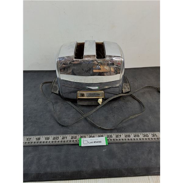 Sunbeam 2-Slice Electric Toaster - Untested, As is