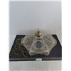 Image 1 : MCM Plastic Wire Hanging Swag Lamp - 19" Diameter x 10" High - Tested