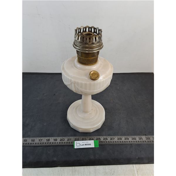 Antique Aladdin Marbled Oil Lamp - Cannot Ship