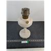 Image 1 : Antique Aladdin Marbled Oil Lamp - Cannot Ship