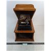 Image 1 : Antique Edison Amberola Cylinder Phonograph in Oak Case - Untested, As is - 13x13x16" - Cannot Ship