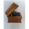 Image 3 : Antique Edison Amberola Cylinder Phonograph in Oak Case - Untested, As is - 13x13x16" - Cannot Ship
