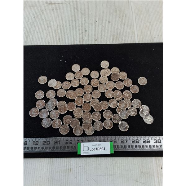 ^ (82) Canadian "Olympic" Quarters