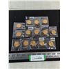 Image 1 : ^ (14) Uncirculated Canadian "Roughrider" Loonies