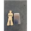 Image 2 : Warner & Swasey Lighter, Vintage Sailor Pin - Pin is Broken