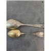 Image 2 : (2) Vintage Souvenir Spoons (Small is Sterling Silver 10.56 grams)