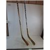 Image 1 : (2) Multi-Autographed Left Hockey Sticks (Adult & Junior Sizes) - Unauthenticated - Cannot Ship