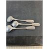 Image 4 : ^ Vintage Teaspoons (6- Sterling Silver = 40.7 grams, 4-Silver Plate, 3-Aluminum), Storage Case