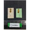 Image 1 : (2) J.I. Case Vintage Brass Stick Pins