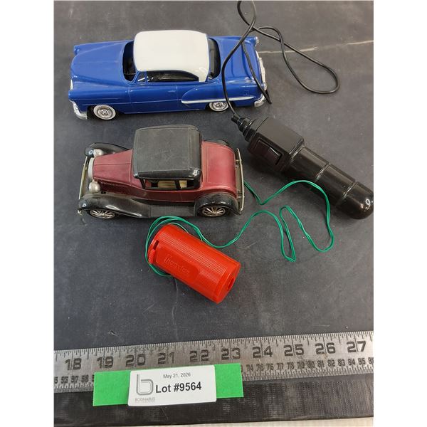 (2) Electric Toy Cars Cragstan - Untested, May Need Batteries