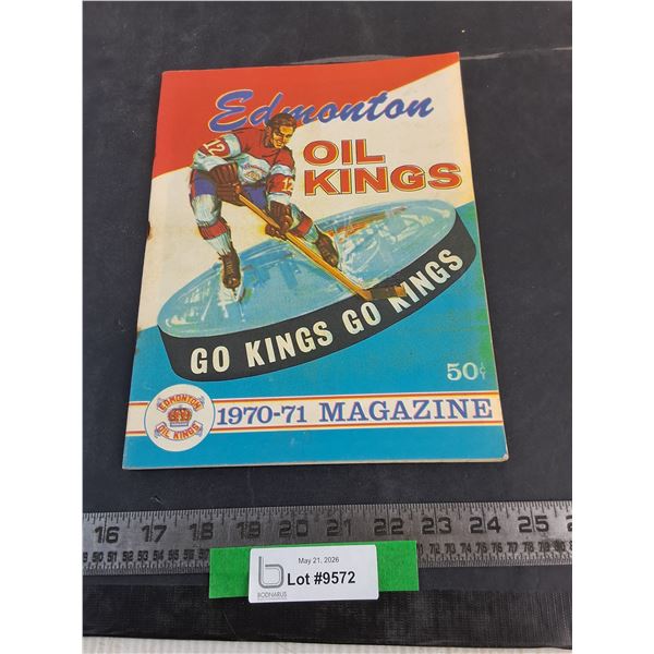 Edmonton Oil Kings WCHL 1970-71 Magazine