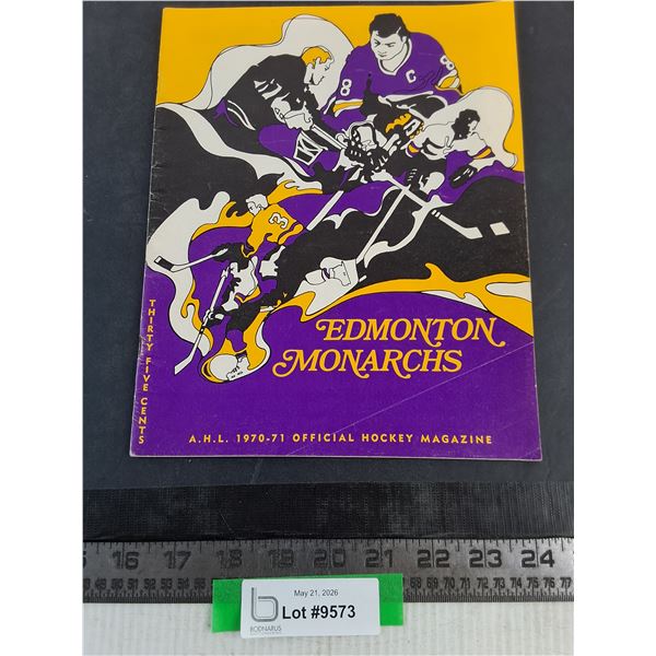 Edmonton Monarchs AHL  1970-71 Magazine