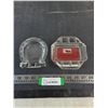 Image 1 : (2) Glass Ash Trays (1 is RJ Fyfe Equipment)