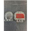 Image 2 : (2) Glass Ash Trays (1 is RJ Fyfe Equipment)