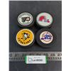 Image 1 : (4) NHL Team Logo Pucks