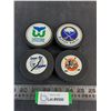 Image 1 : (4) NHL Team Logo Pucks