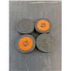 Image 2 : (4) NHL Team Logo Pucks