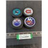 Image 1 : (4) NHL Team Logo Pucks
