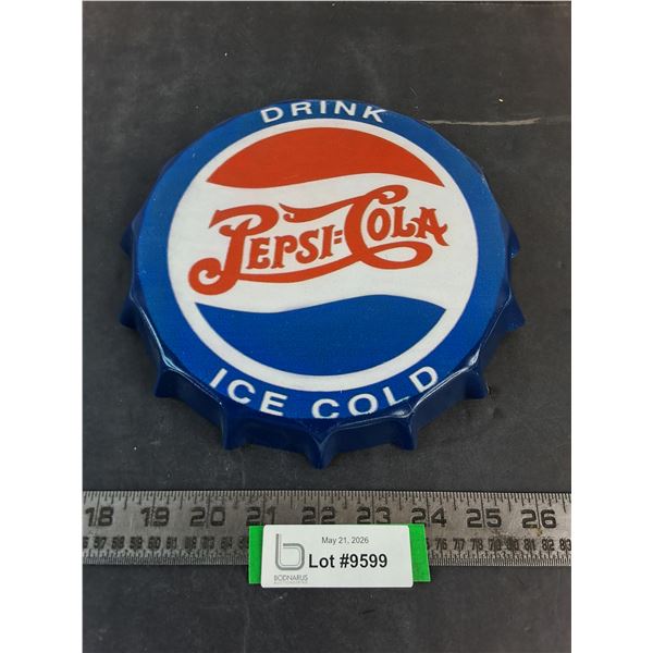 Metal Pepsi-Cola Bottle Cap Wall Decor